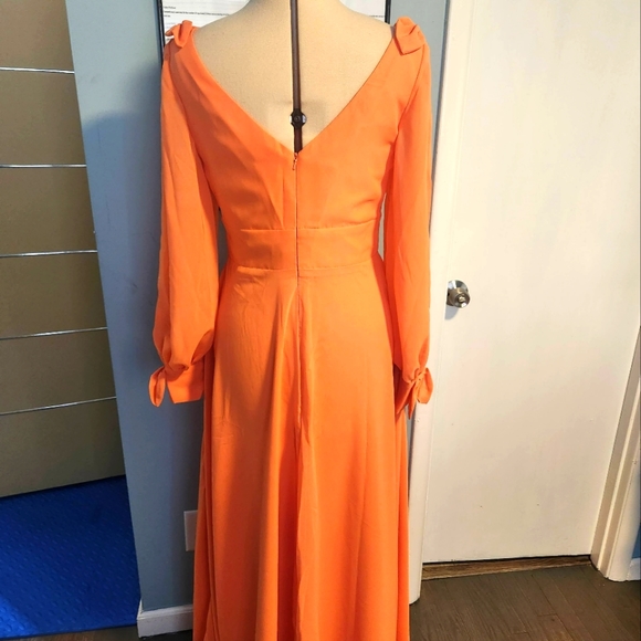Hebeos Orange Dress - Picture 2 of 2